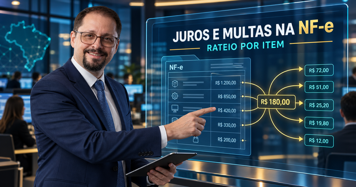 Como Distribuir Encargos de Juros e Multas na NF-e