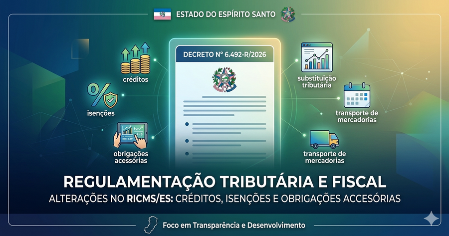 Decreto nº 6.492-R/2026: Novas Regras de NF-e, Estorno de Crédito e Perdas de Estoque no ES