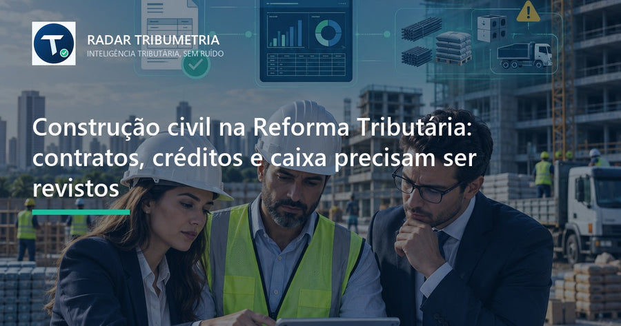 Construção civil na Reforma Tributária: contratos, créditos e caixa precisam ser revistos
